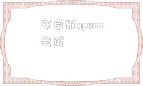 安卓版openx考试考试酷安卓最新版官方下载